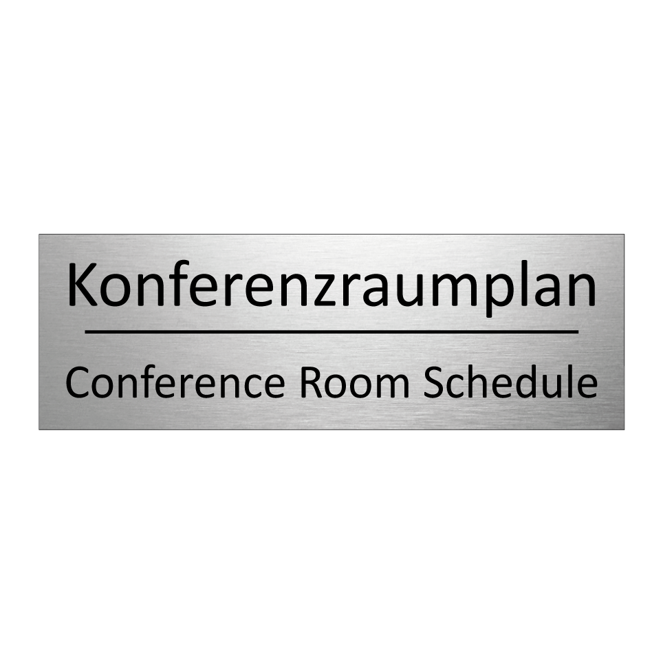 Konferenzraumplan - Conference Room Schedule