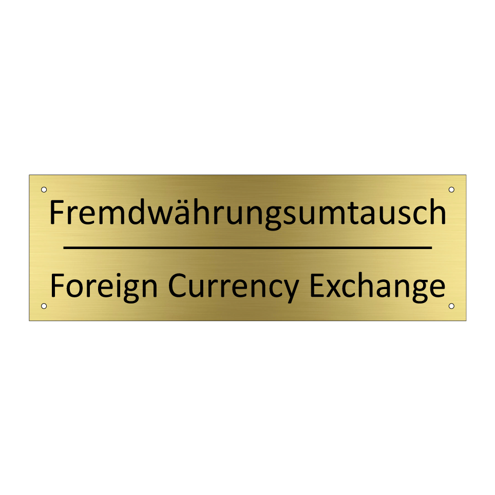 Fremdwährungsumtausch - Foreign Currency Exchange