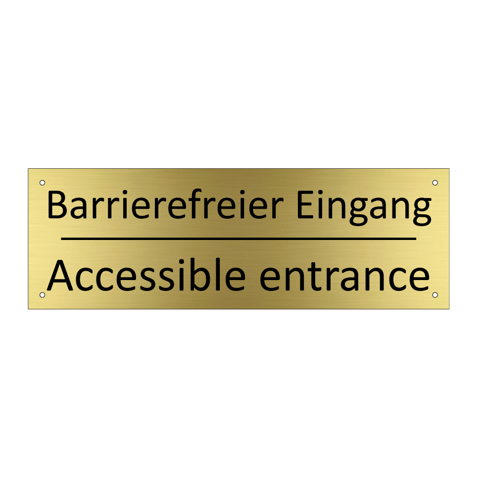 Barrierefreier Eingang - Accessible entrance
