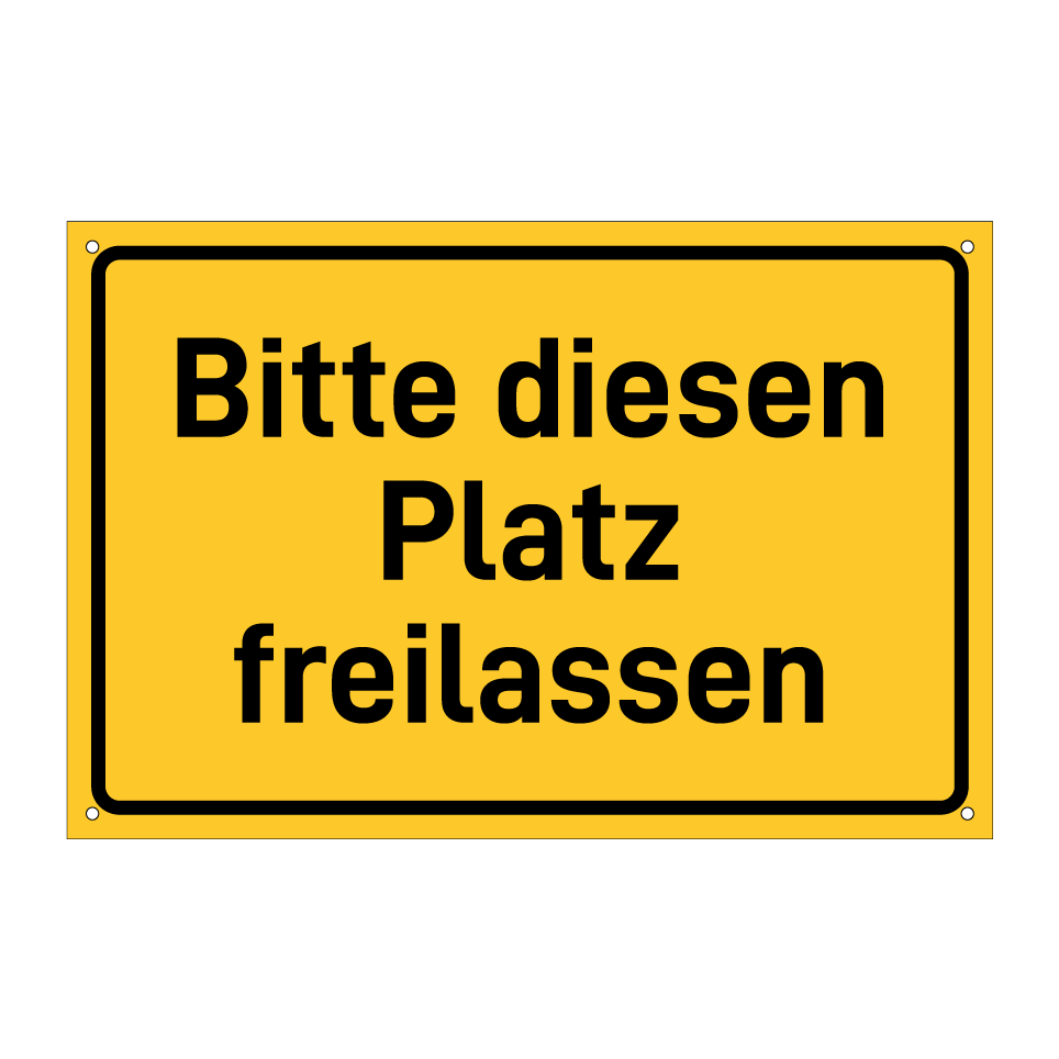 Bitte diesen Platz freilassen