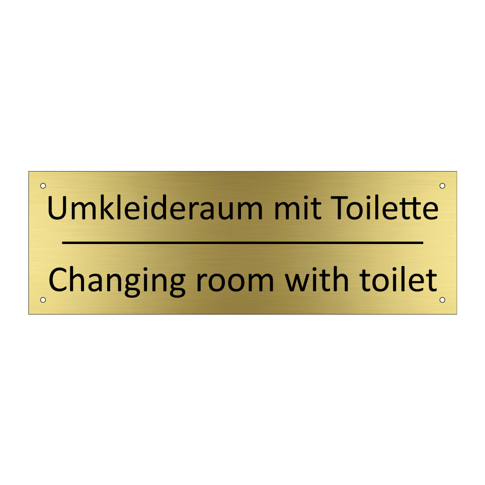 Umkleideraum mit Toilette - Changing room with toilet