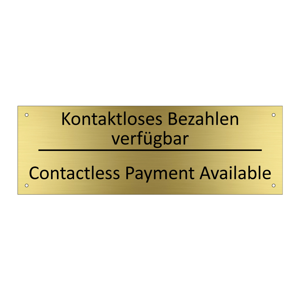 Kontaktloses Bezahlen verfügbar /.../ - Contactless Payment Available