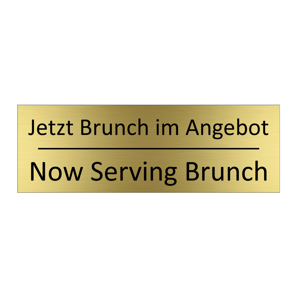 Jetzt Brunch im Angebot - Now Serving Brunch
