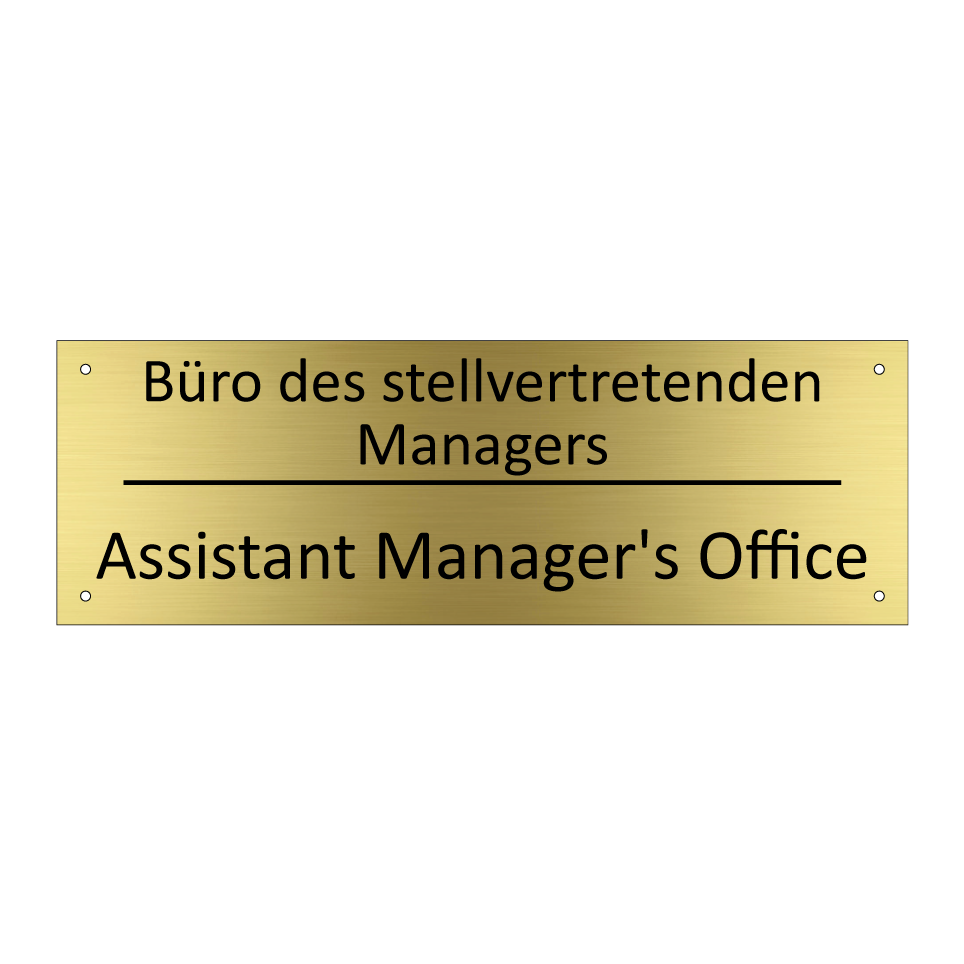 Büro des stellvertretenden Managers /.../ - Assistant Manager's Office