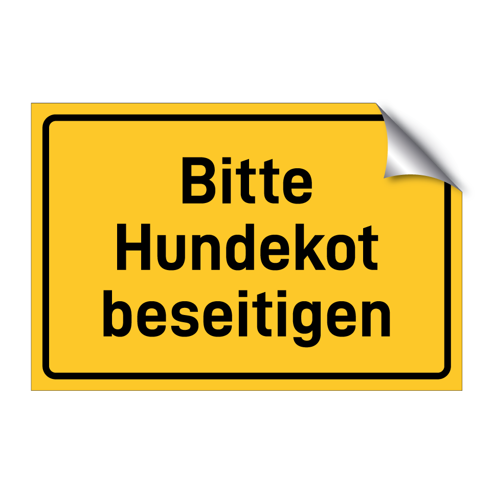 Bitte Hundekot beseitigen