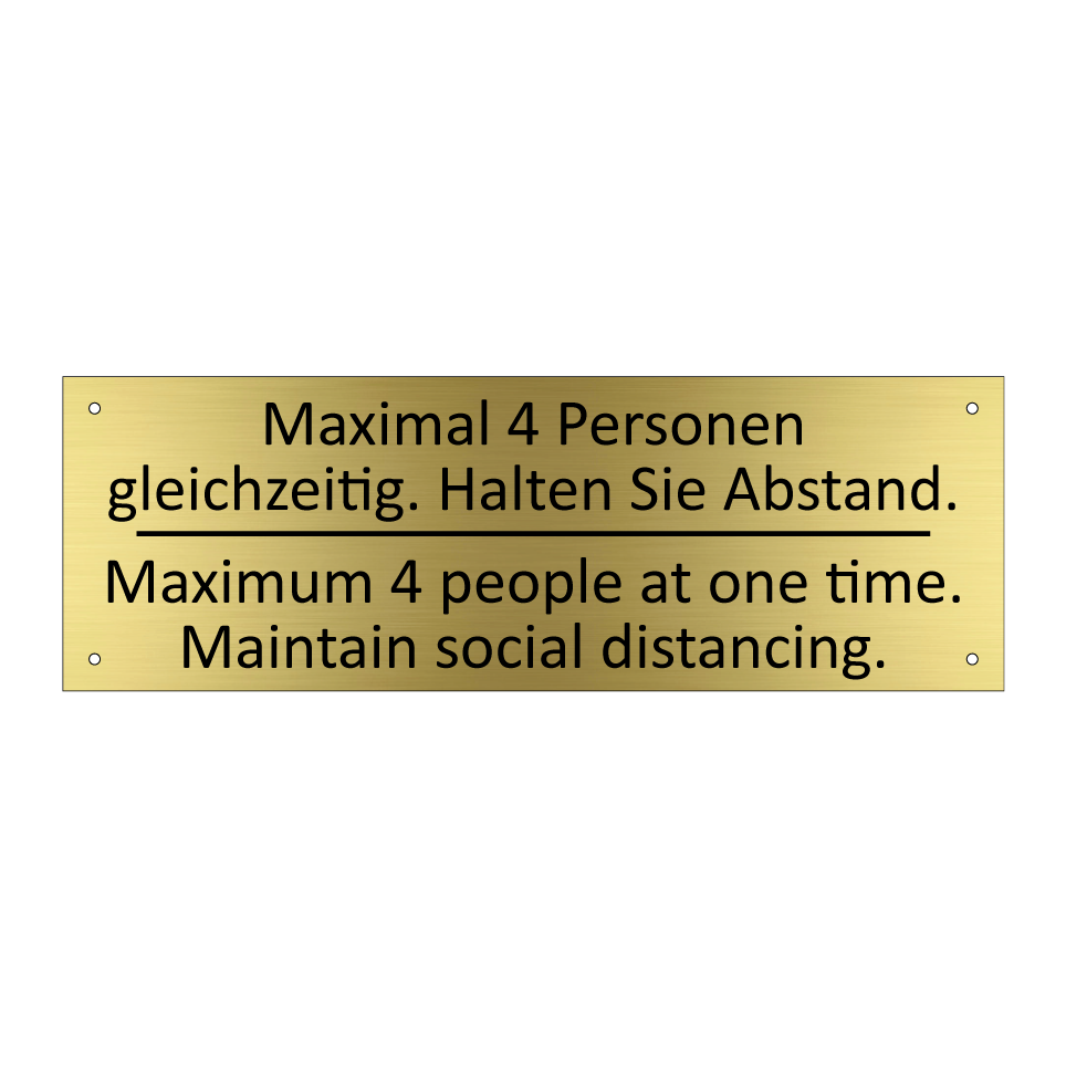 Maximal 4 Personen gleichzeitig. /.../ - Maximum 4 people at one time. /.../
