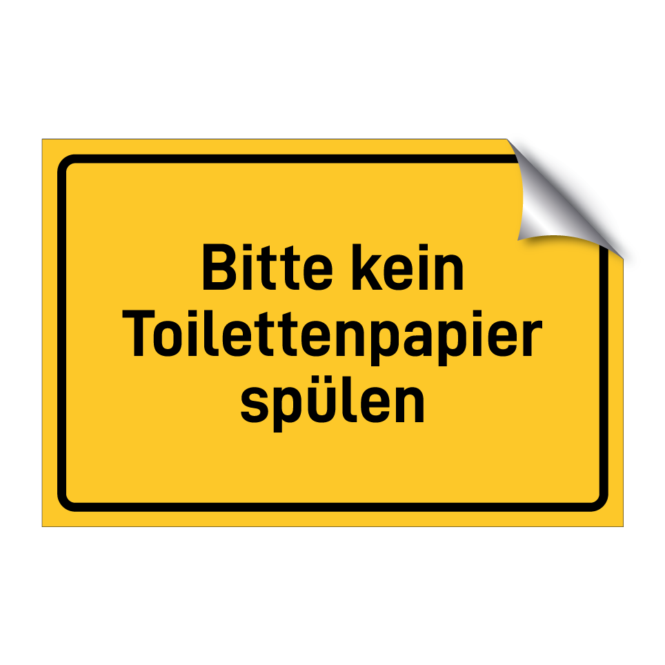 Bitte kein Toilettenpapier spülen