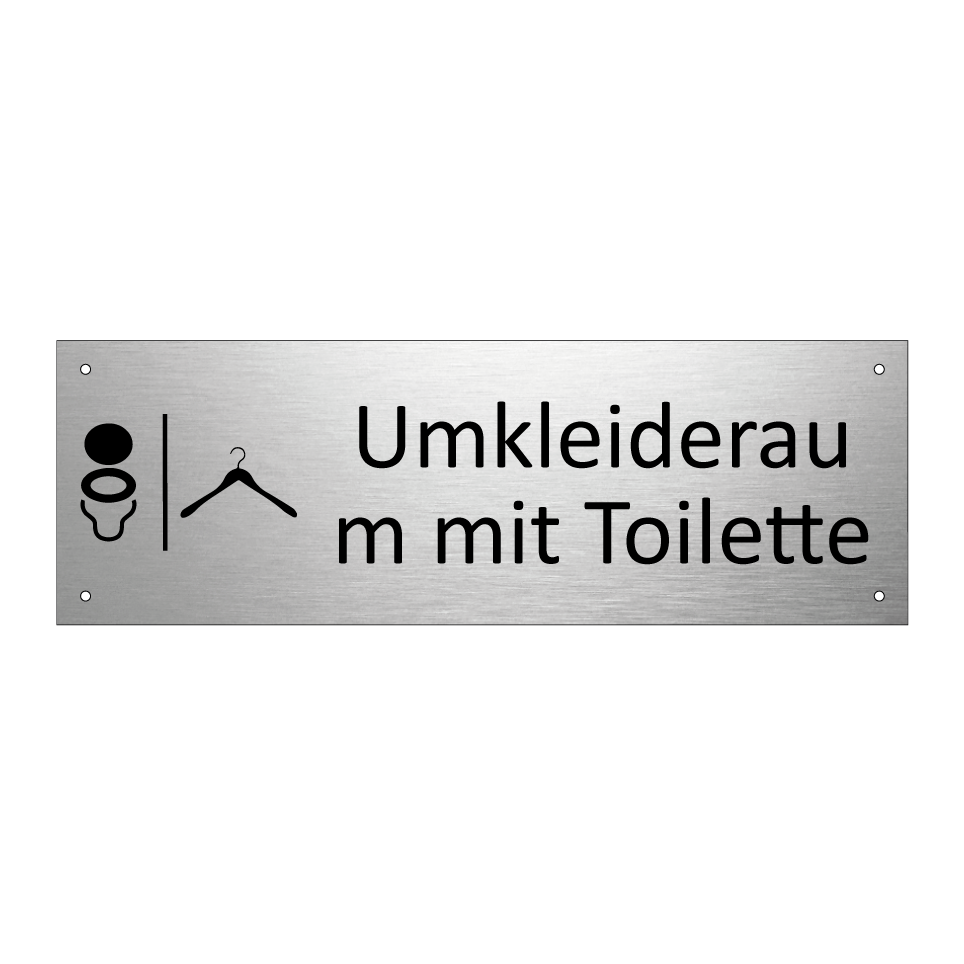 Umkleideraum mit Toilette