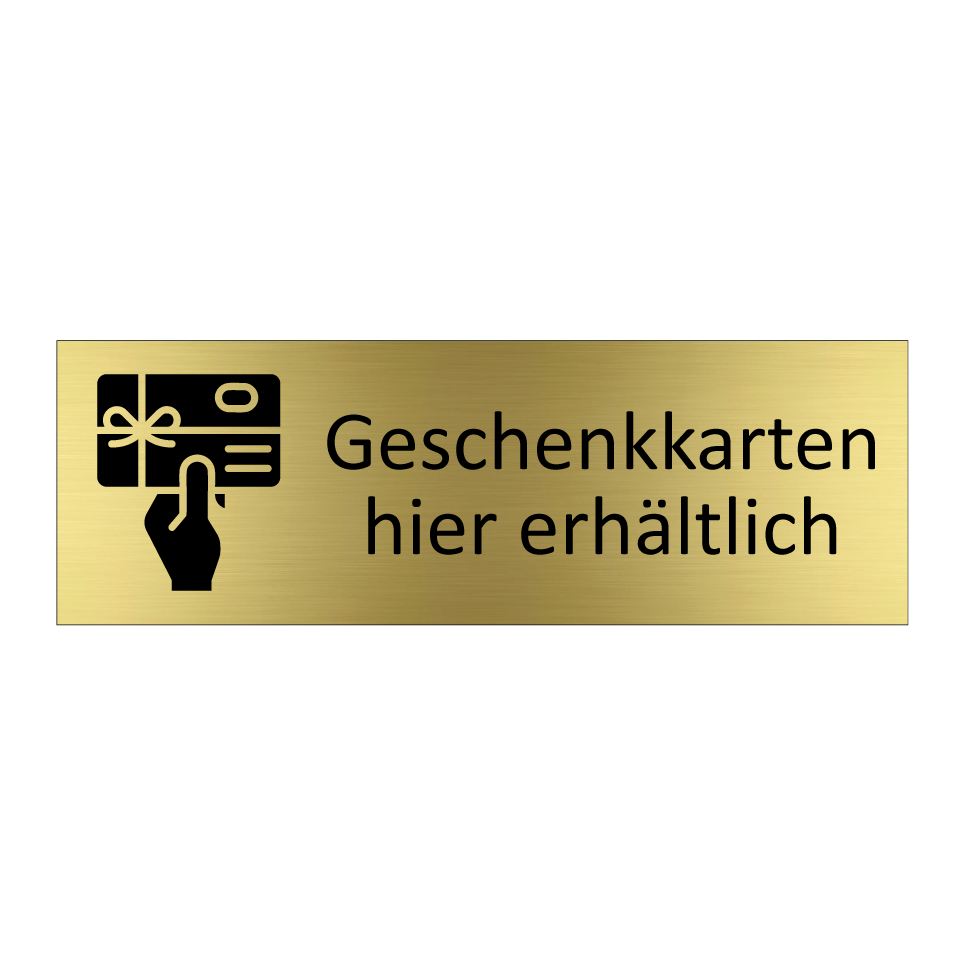 Geschenkkarten hier erhältlich