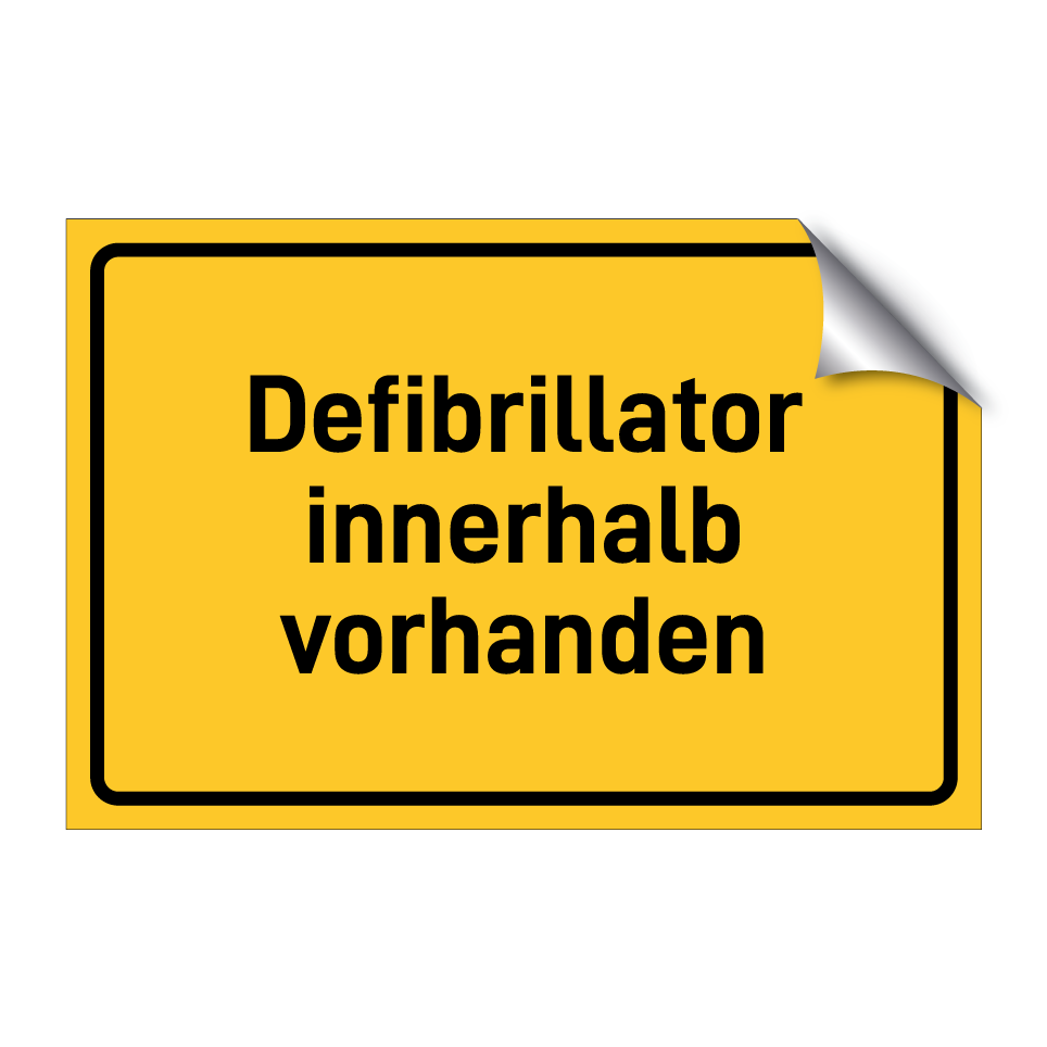 Defibrillator innerhalb vorhanden