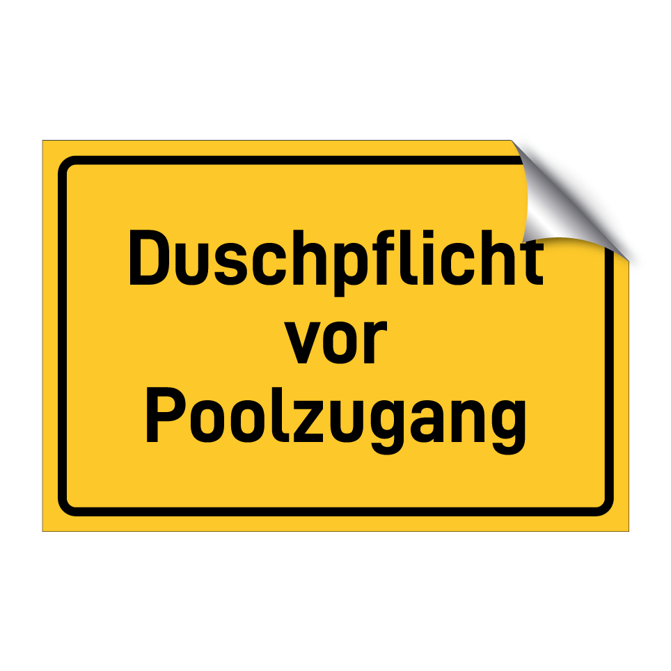 Duschpflicht vor Poolzugang