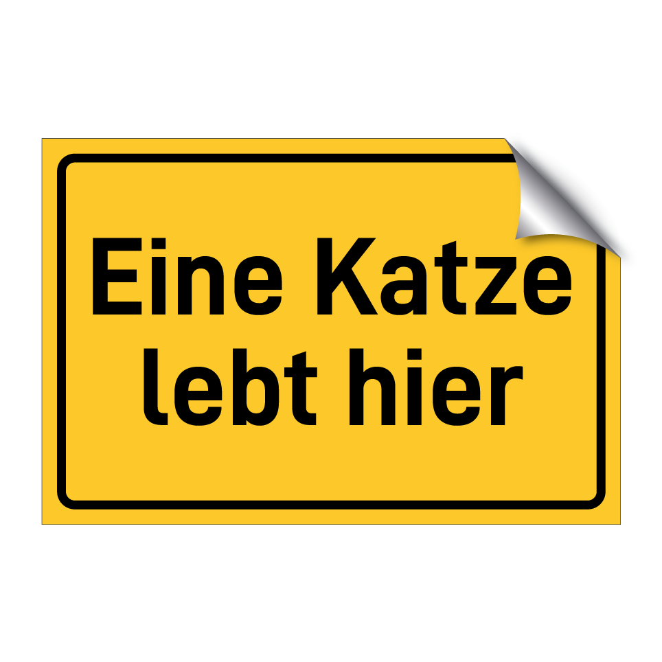 Eine Katze lebt hier
