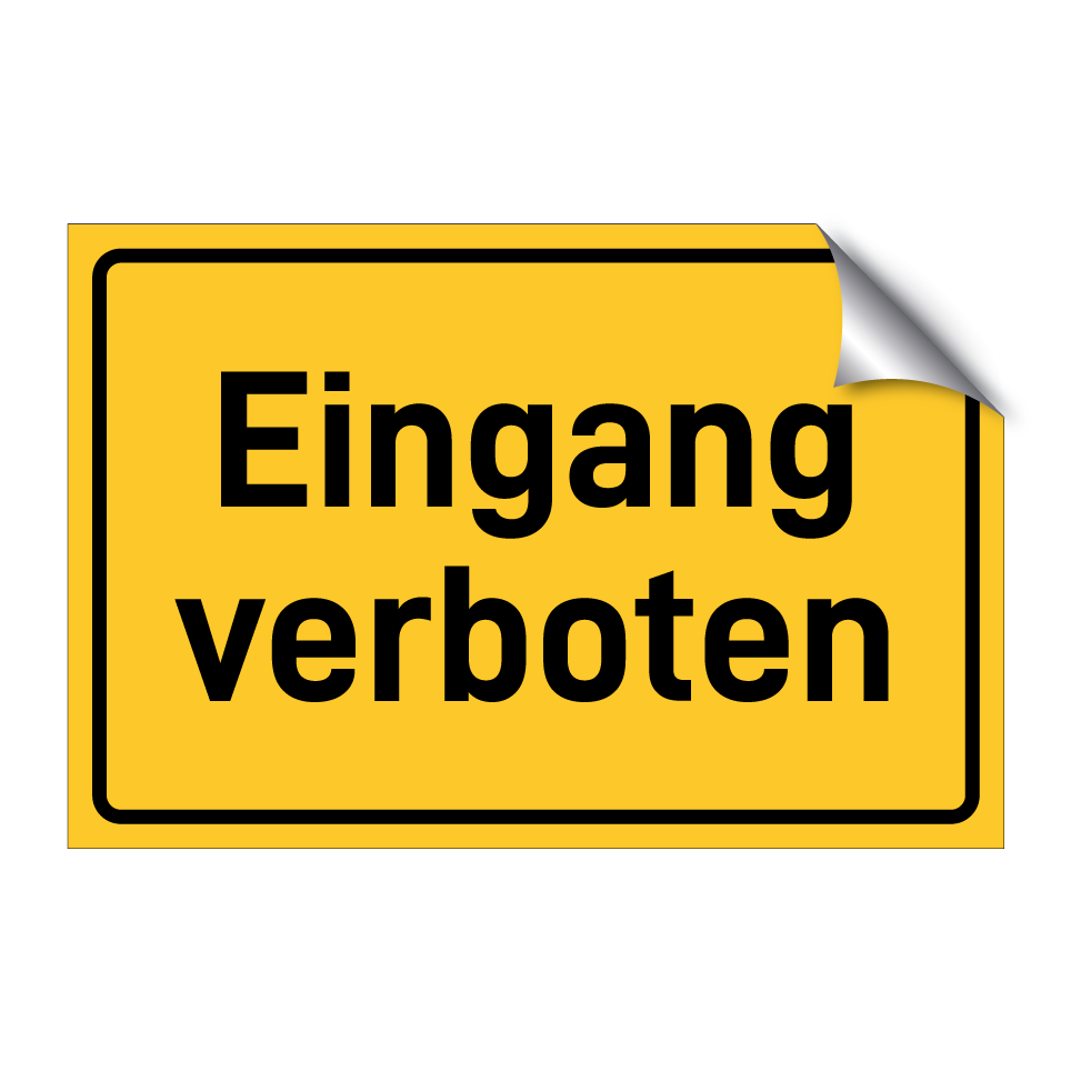 Eingang verboten