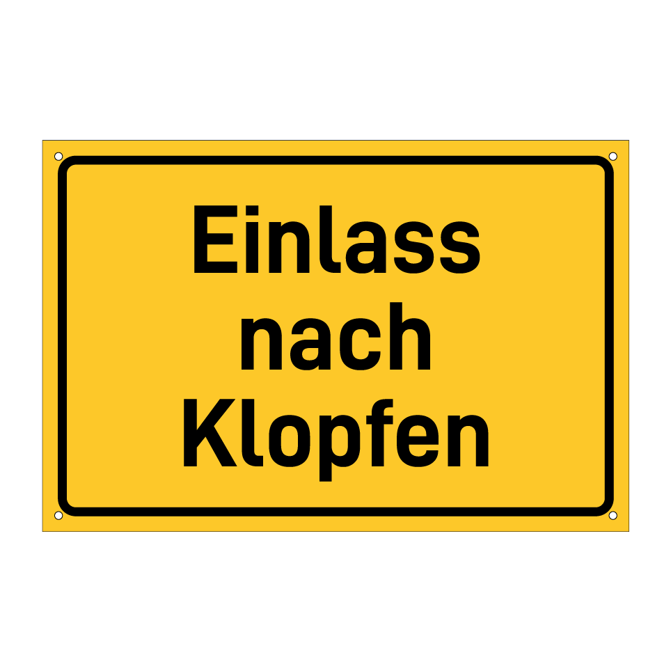 Einlass nach Klopfen