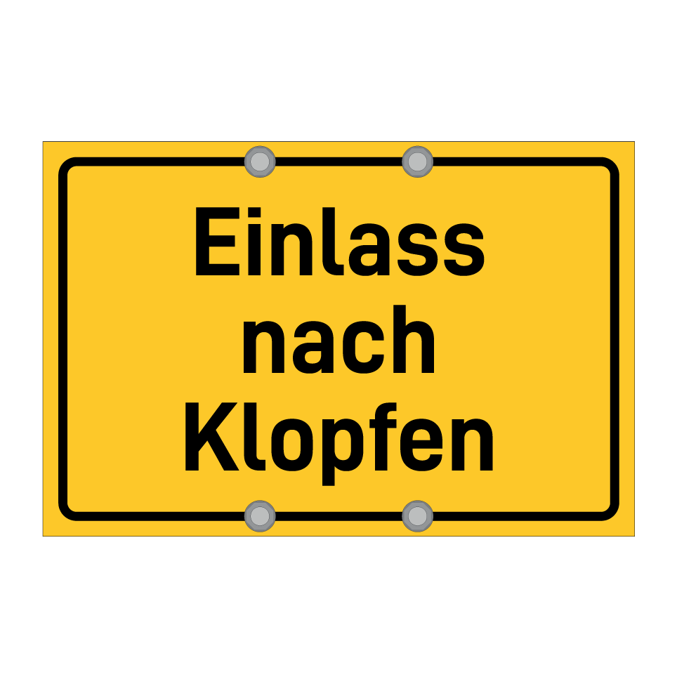 Einlass nach Klopfen