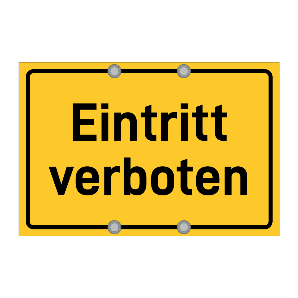 Eintritt verboten
