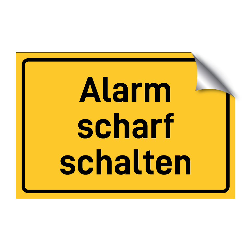 Alarm scharf schalten