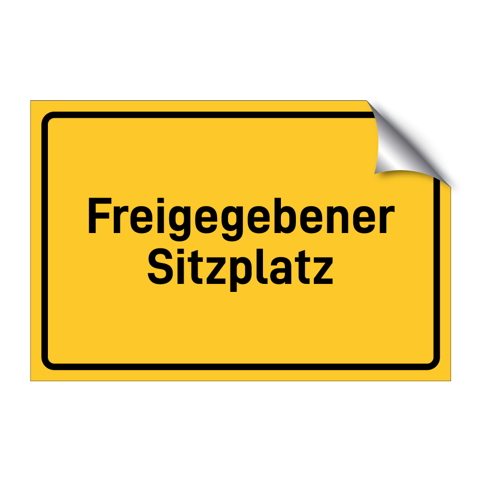 Freigegebener Sitzplatz