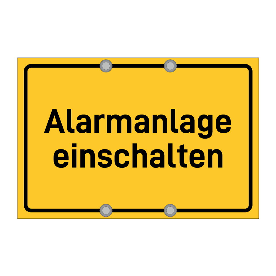 Alarmanlage einschalten