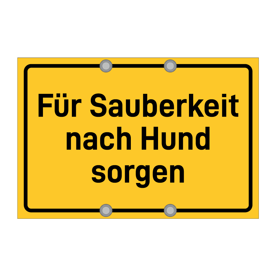 Für Sauberkeit nach Hund sorgen