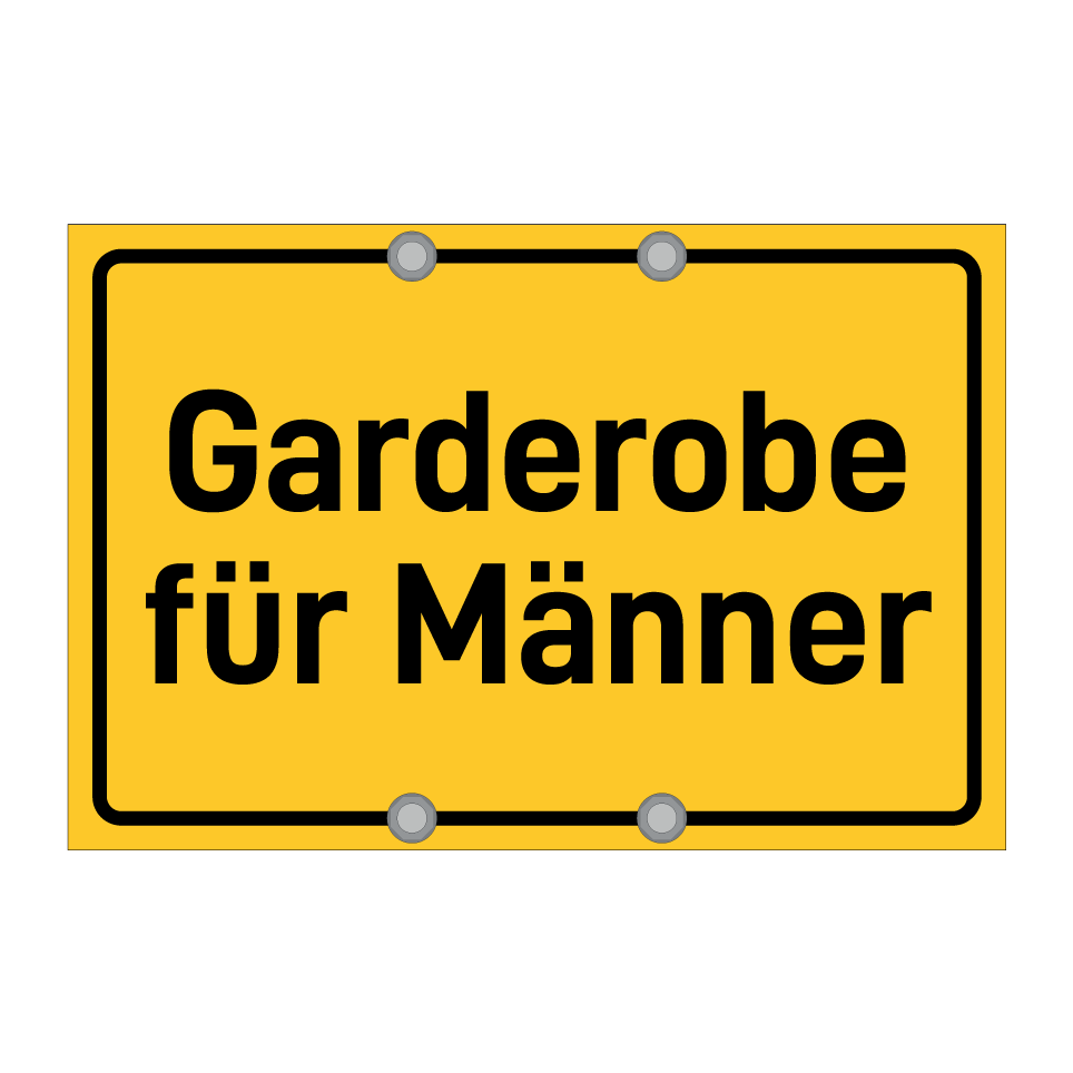 Garderobe für Männer