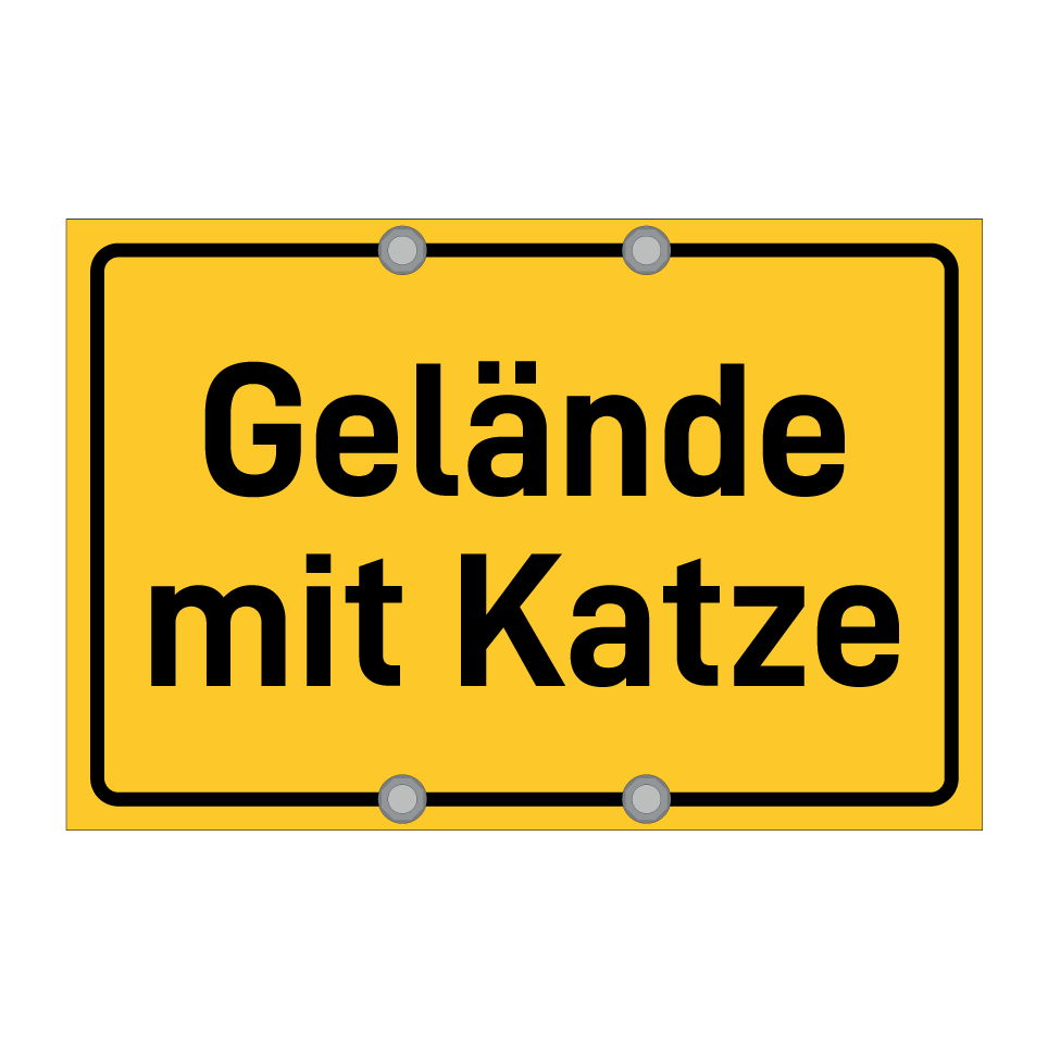 Gelände mit Katze