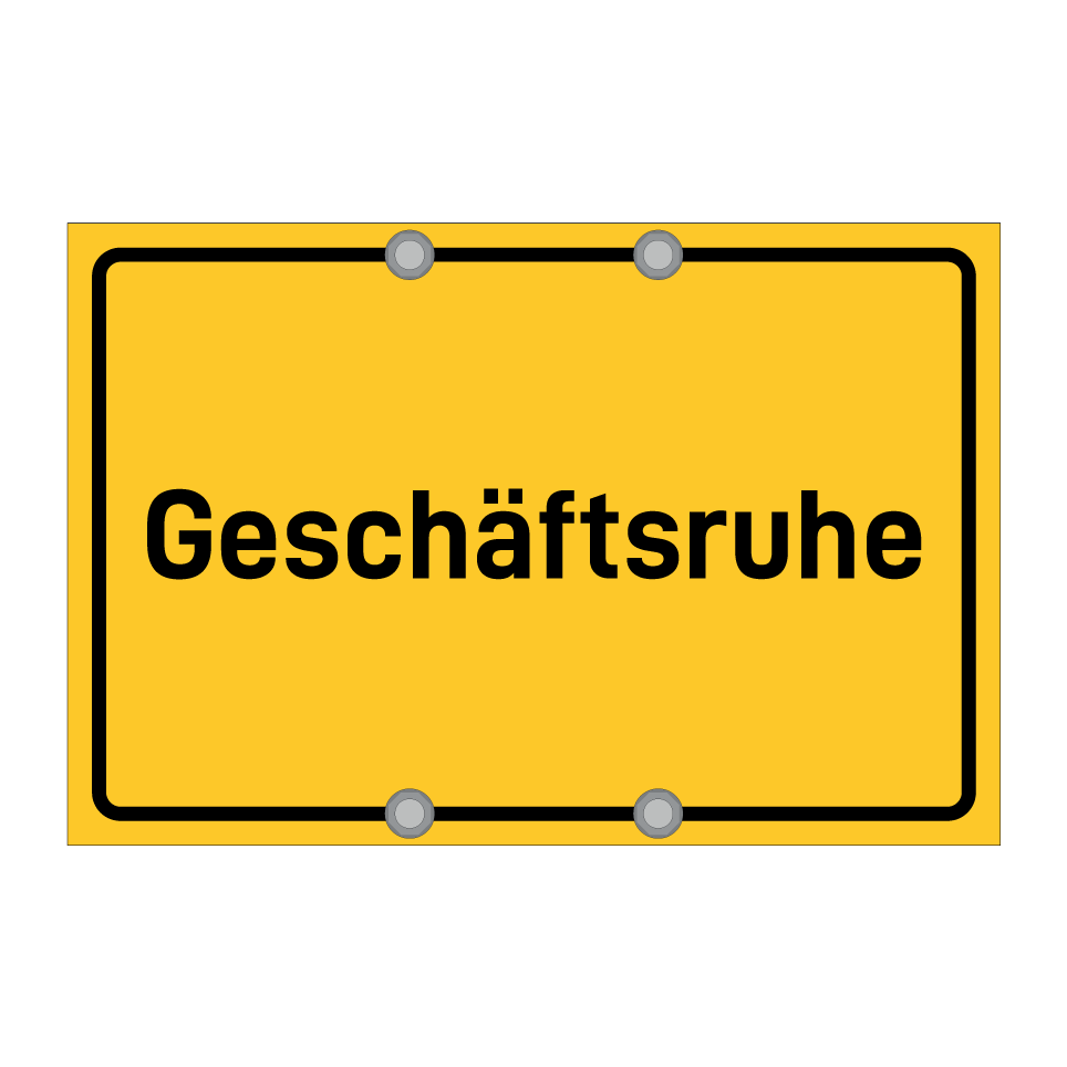 Geschäftsruhe