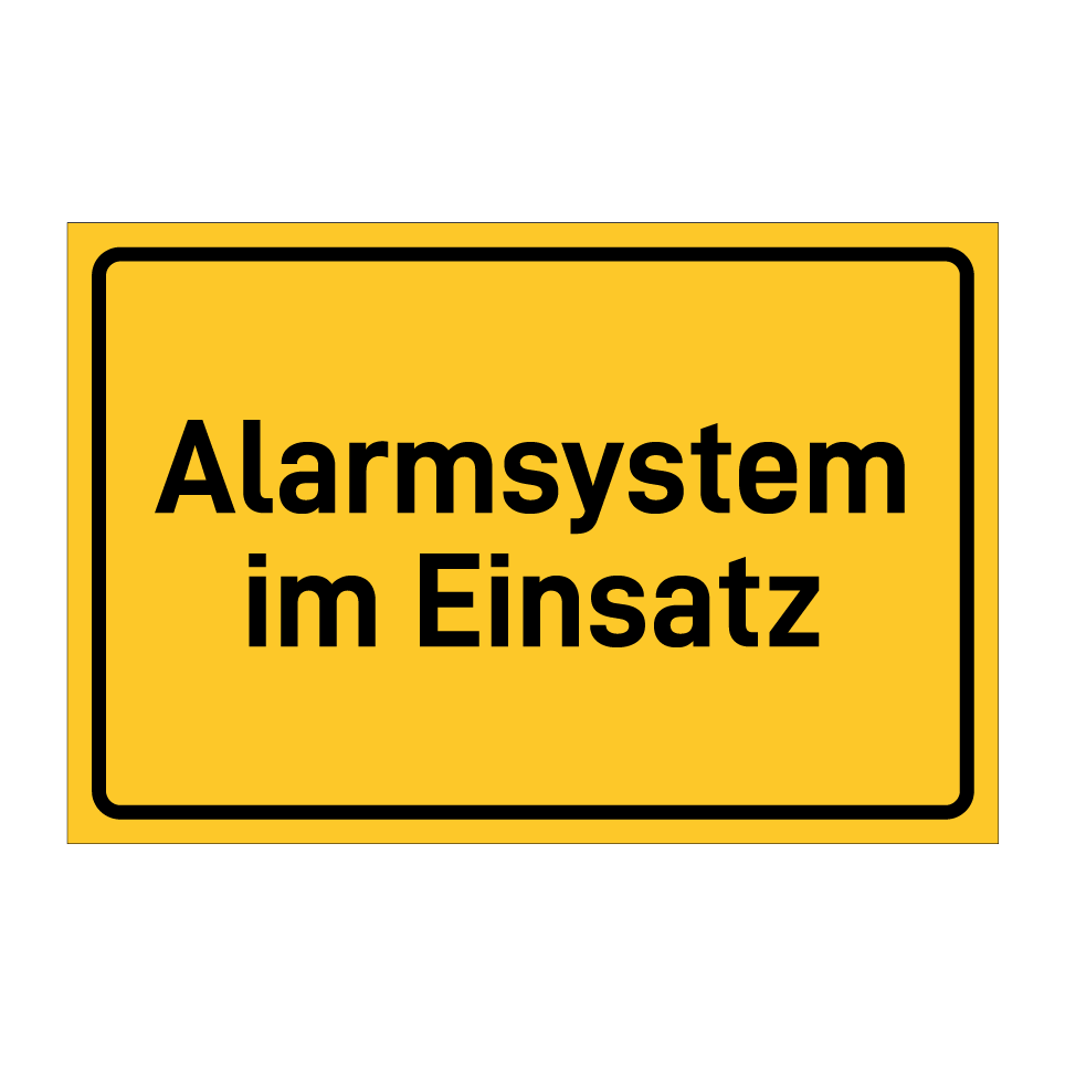 Alarmsystem im Einsatz