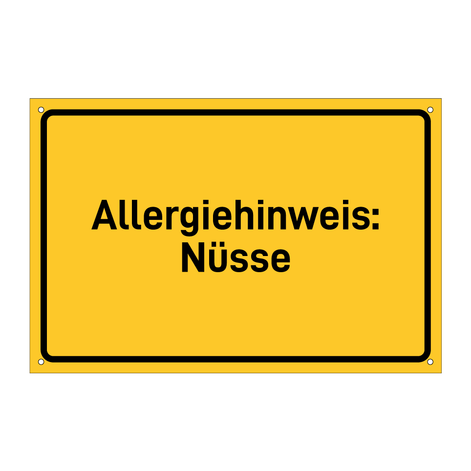 Allergiehinweis: Nüsse