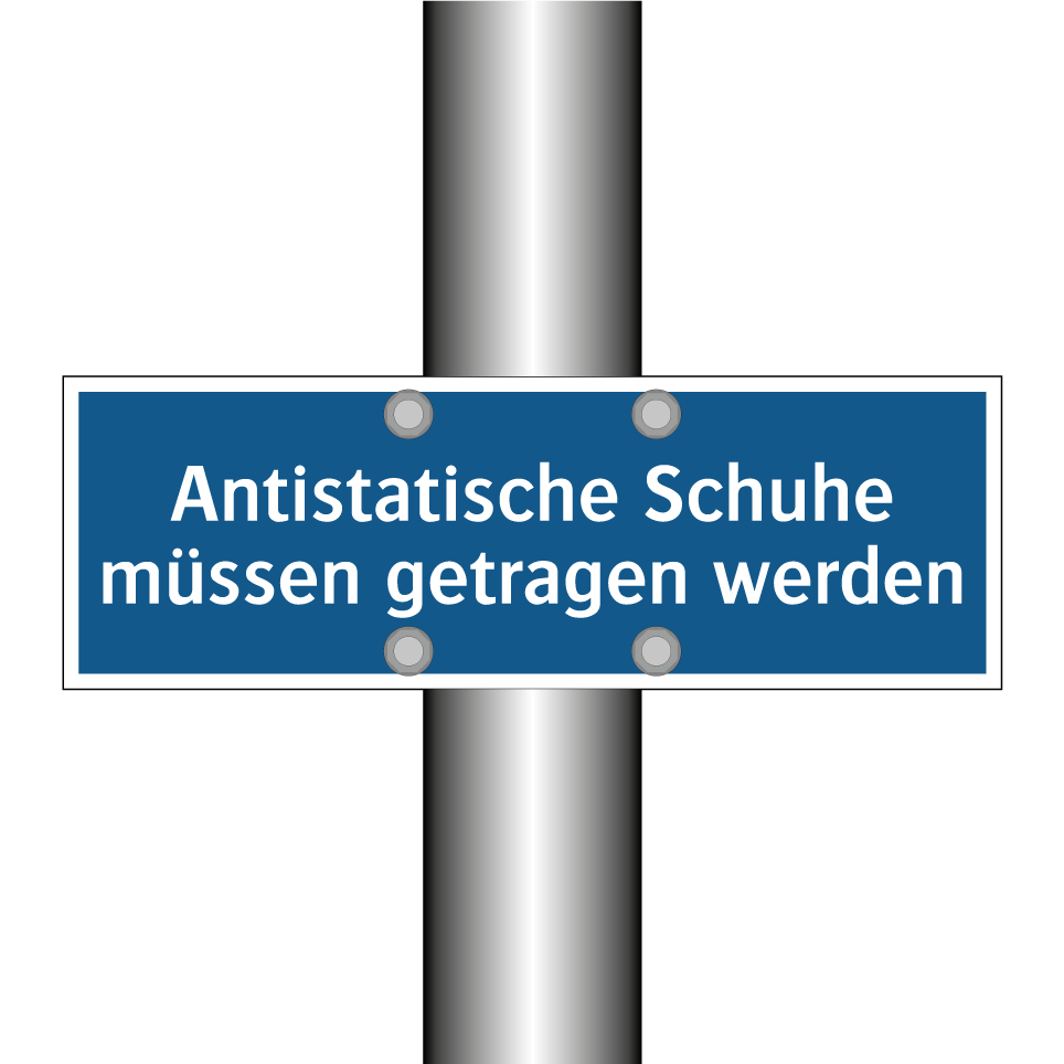 Antistatische Schuhe müssen getragen werden