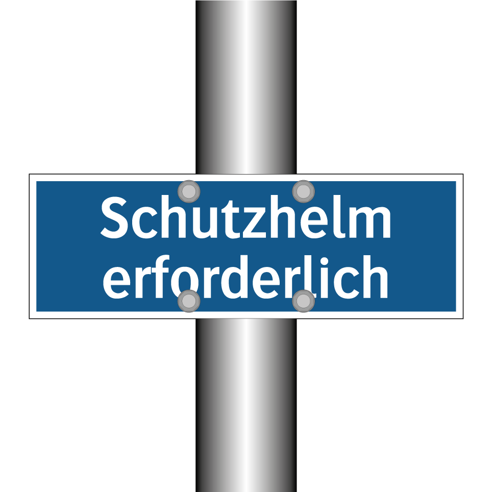 Schutzhelm erforderlich