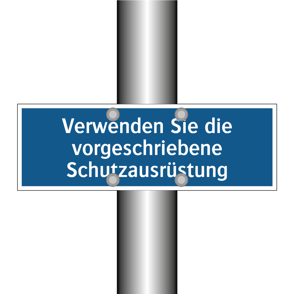 Verwenden Sie die vorgeschriebene Schutzausrüstung