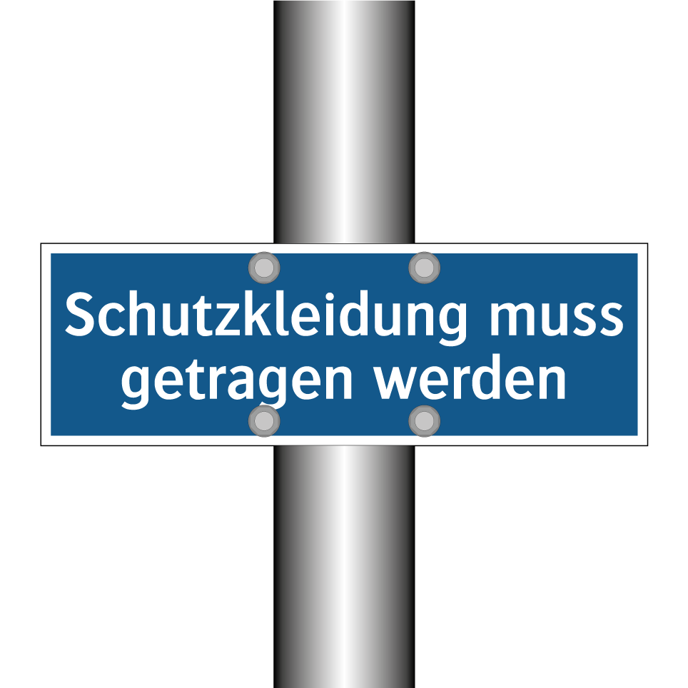 Schutzkleidung muss getragen werden