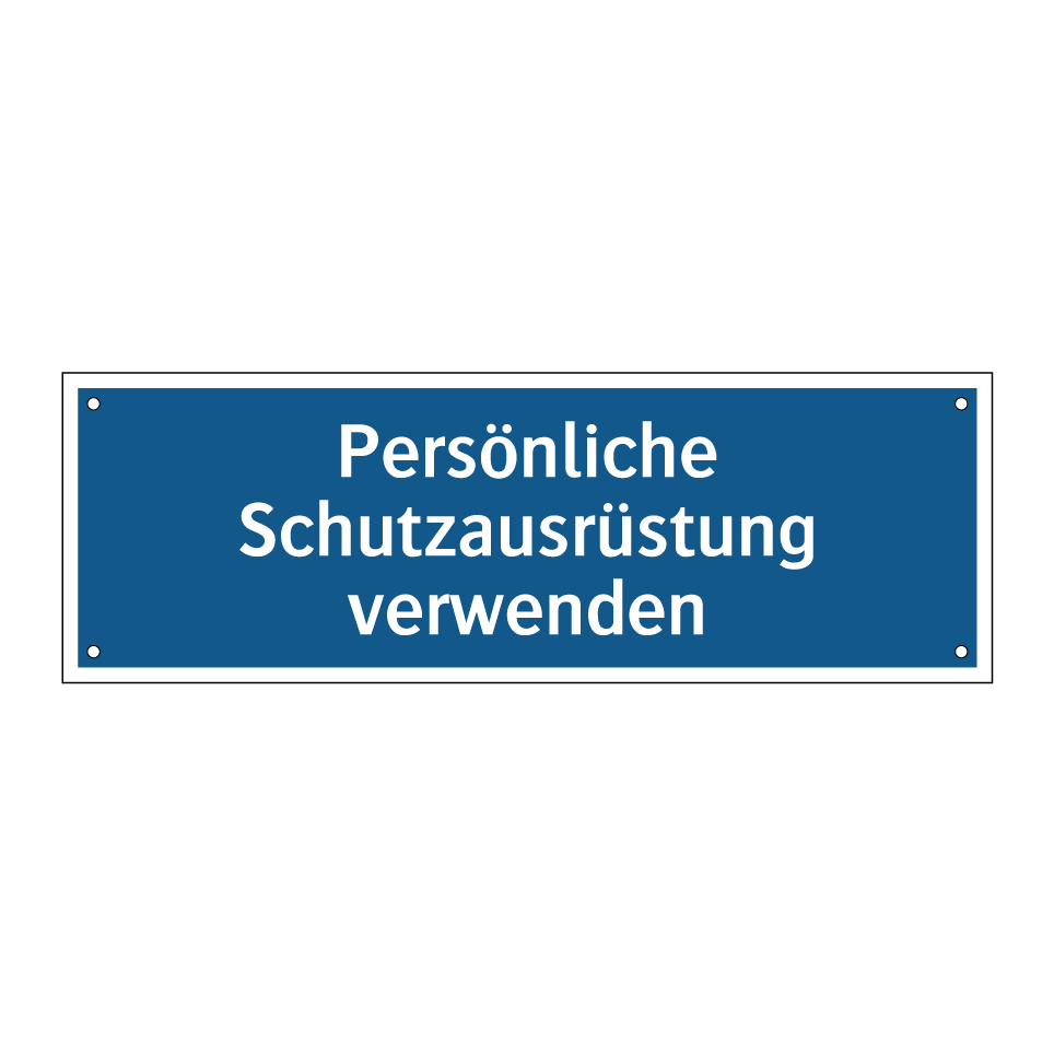 Persönliche Schutzausrüstung verwenden