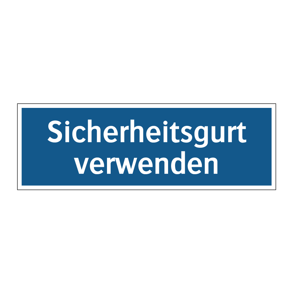 Sicherheitsgurt verwenden