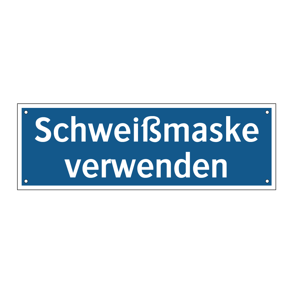 Schweißmaske verwenden
