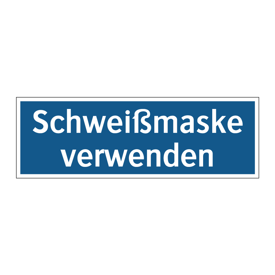 Schweißmaske verwenden