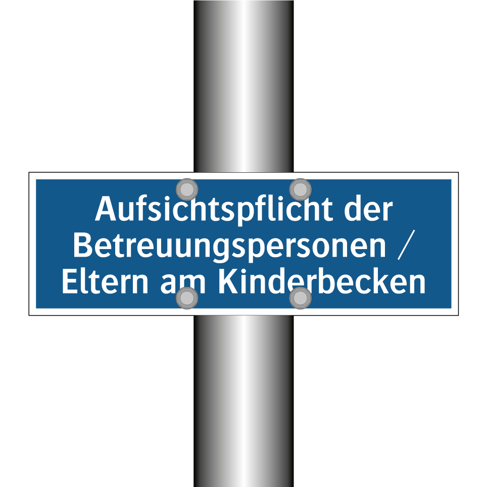 Aufsichtspflicht der Betreuungspersonen / Eltern am Kinderbecken