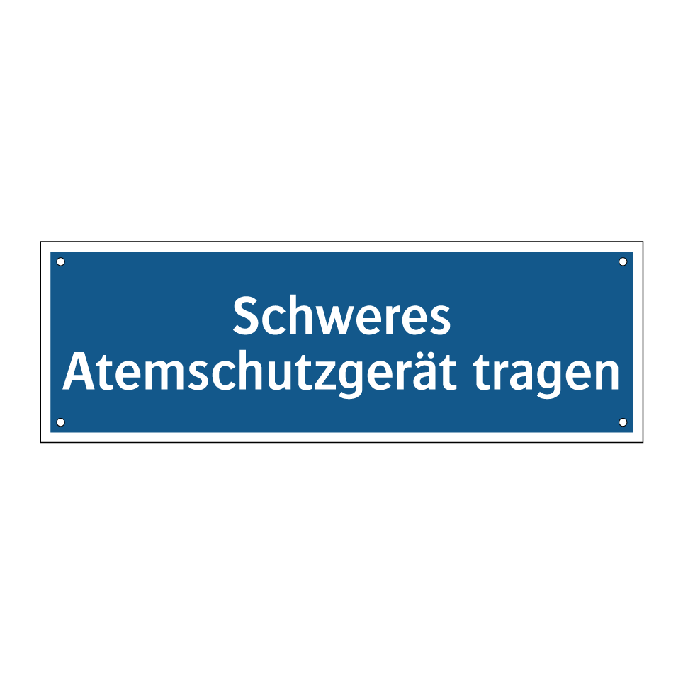Schweres Atemschutzgerät tragen