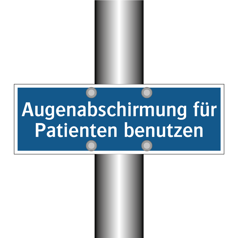 Augenabschirmung für Patienten benutzen