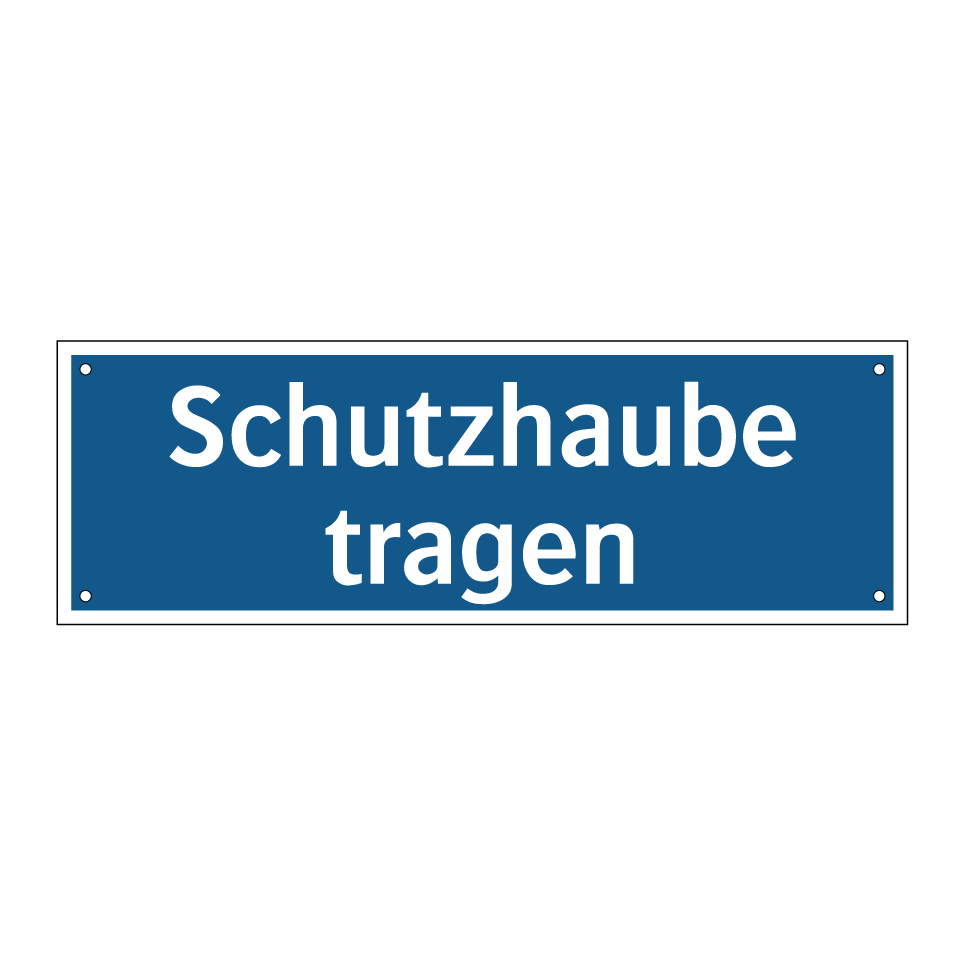 Schutzhaube tragen