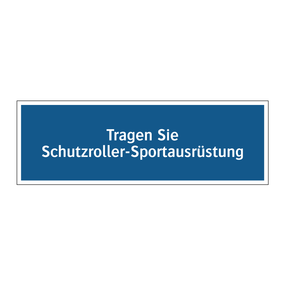 Tragen Sie Schutzroller-Sportausrüstung