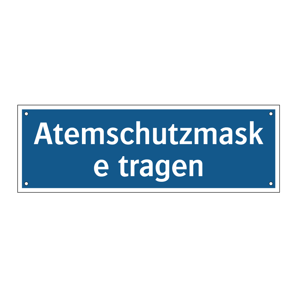 Atemschutzmaske tragen