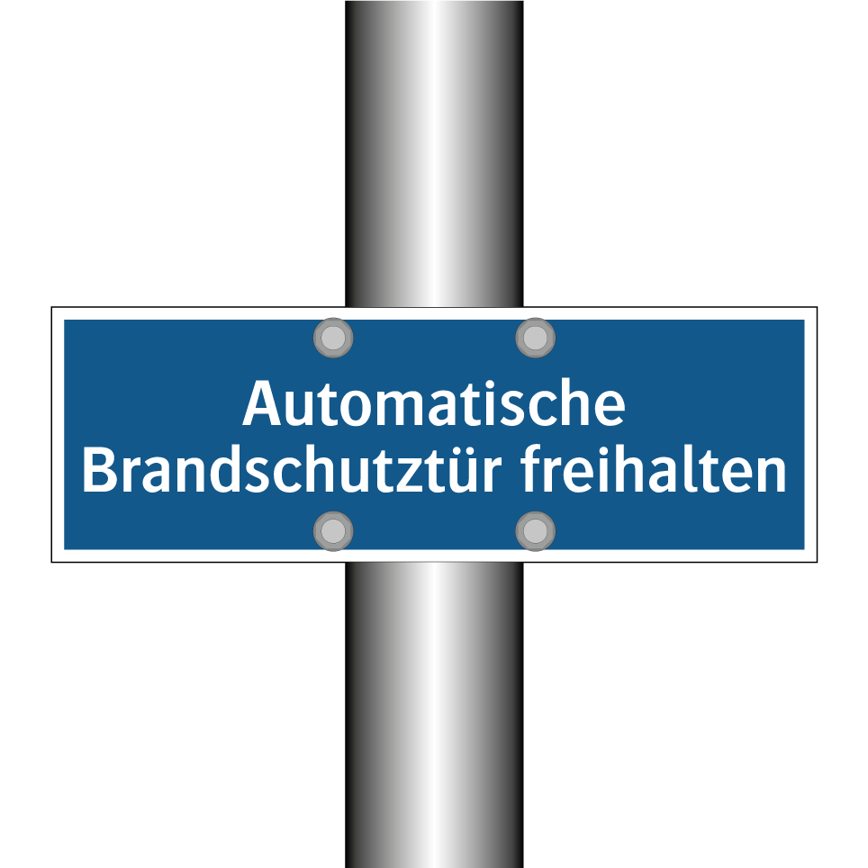 Automatische Brandschutztür freihalten