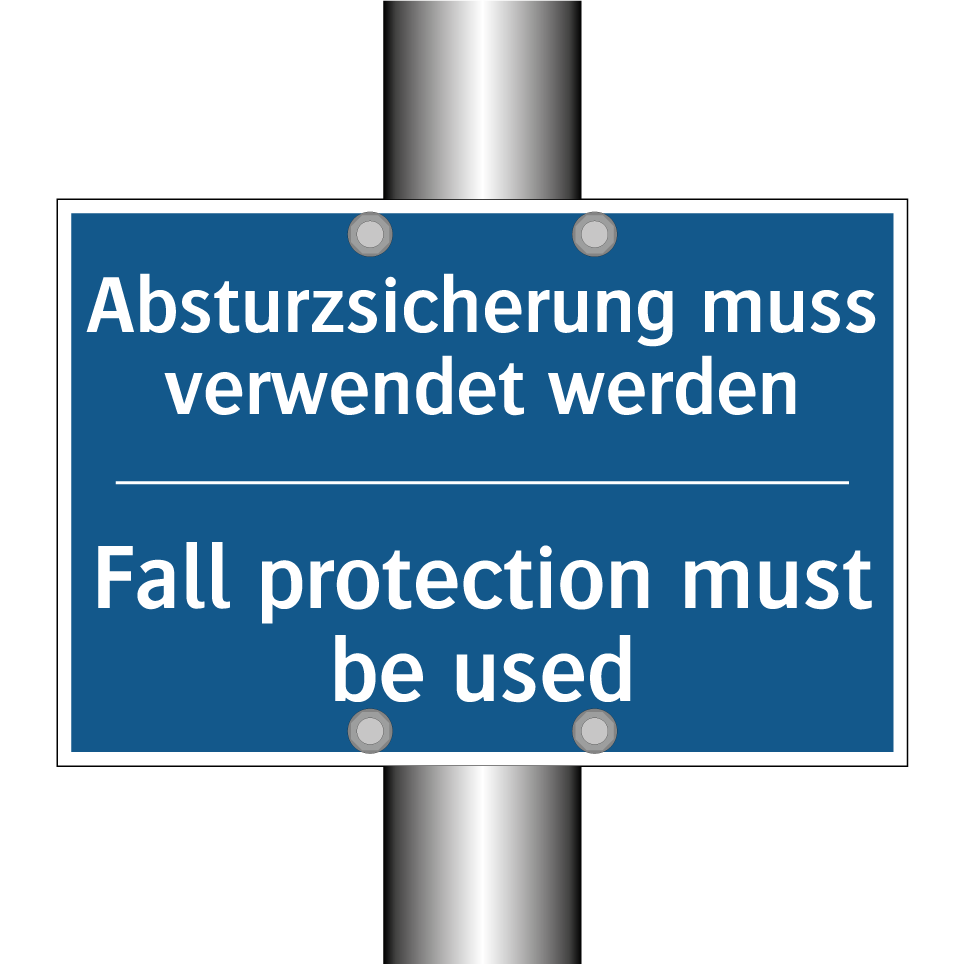 Absturzsicherung muss verwendet /.../ - Fall protection must be used