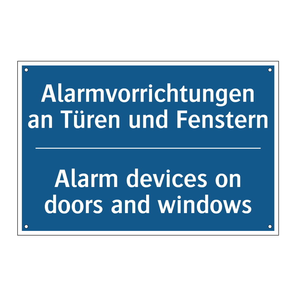 Alarmvorrichtungen an Türen und /.../ - Alarm devices on doors and windows/.../