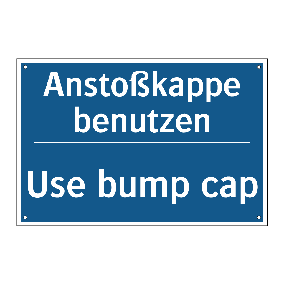 Anstoßkappe benutzen - Use bump cap