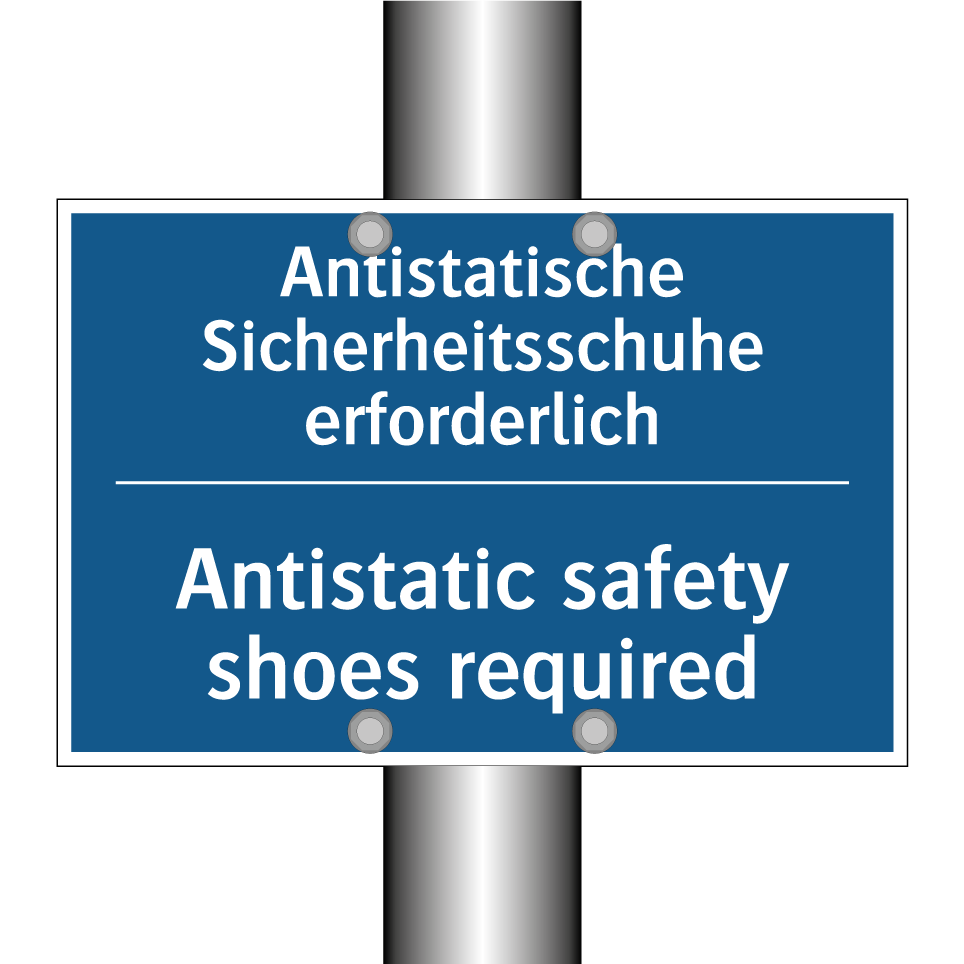 Antistatische Sicherheitsschuhe /.../ - Antistatic safety shoes required/.../
