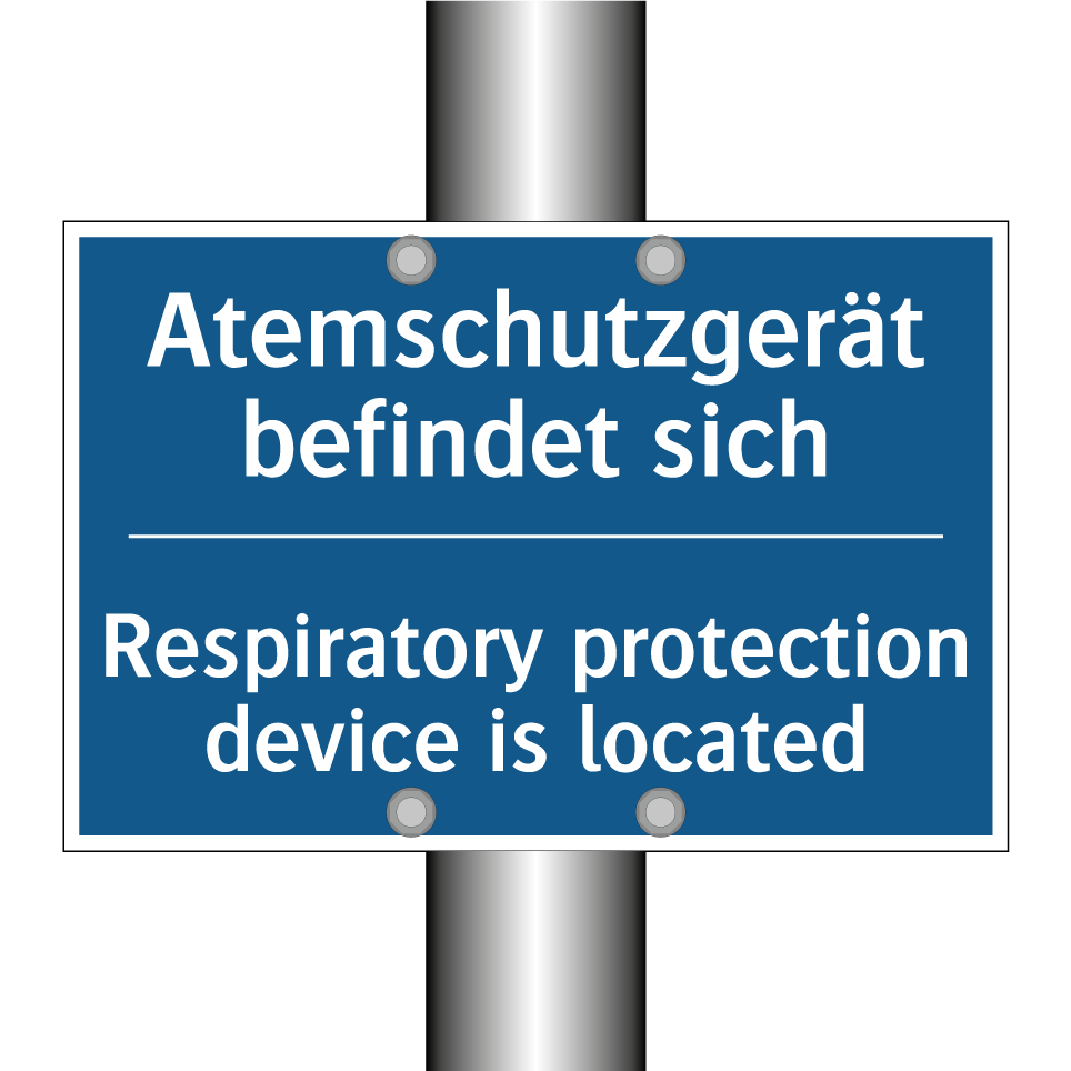 Atemschutzgerät befindet sich - Respiratory protection device /.../