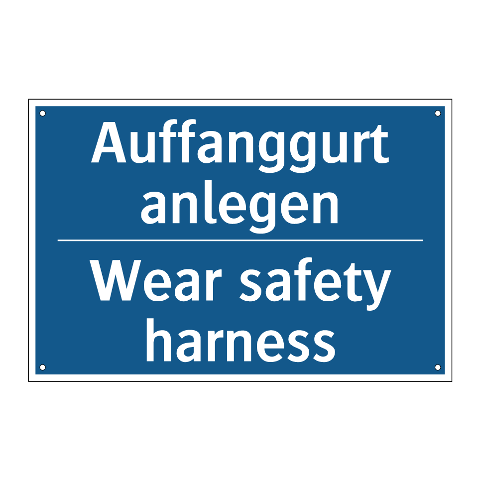 Auffanggurt anlegen - Wear safety harness